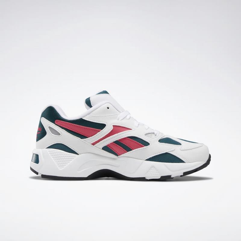 Tenisi Reebok Aztrek 96 Dama Albi/Turcoaz Inchis Romania WD2760RM